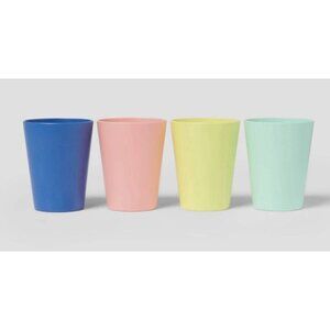 Sun Squad Set of 3 Multicolor BPA-Free Plastic Tumblers 12-Pack Dishwasher Safe